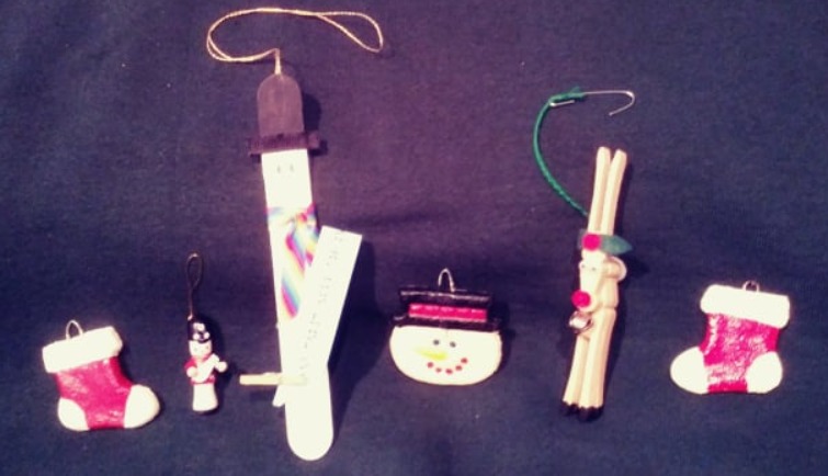 Day 78 - Christmas Eve - Ornaments from Crafts
