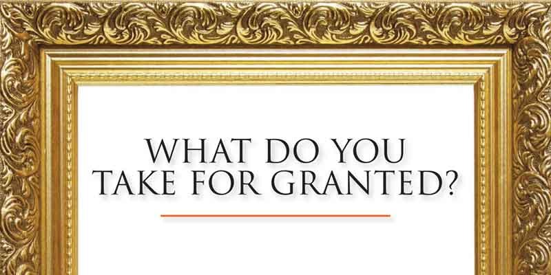 23. Things you take for granted (2)