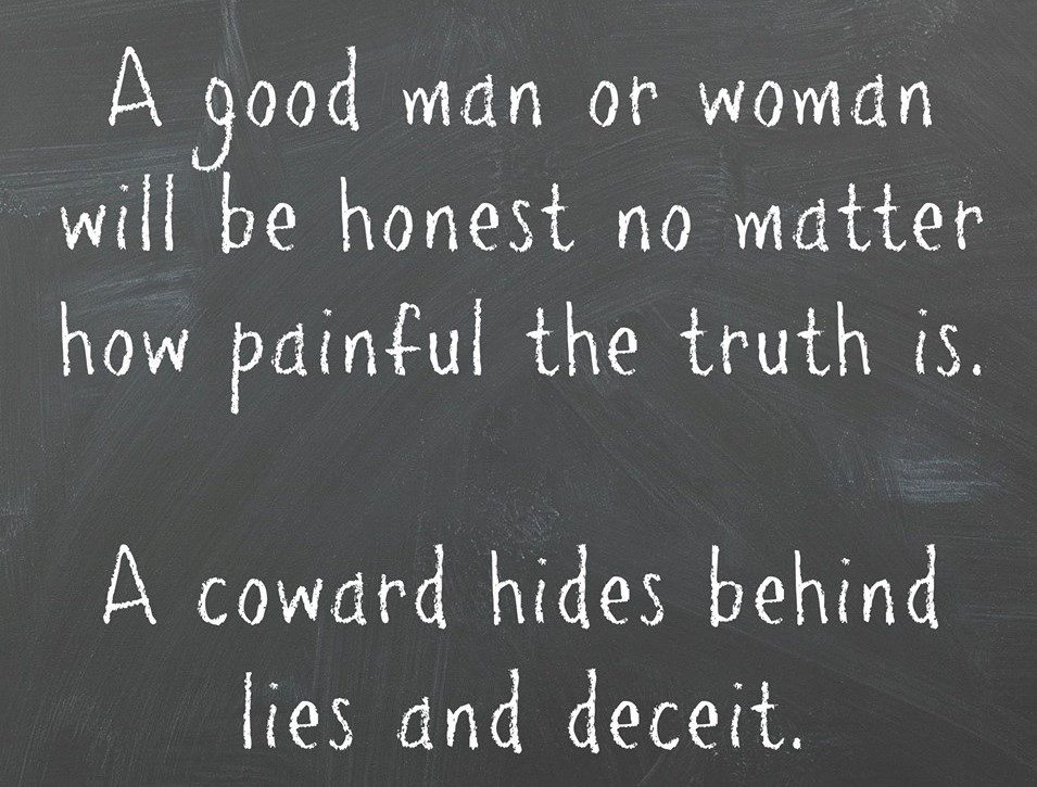 48. Coward hides behind lies (2)